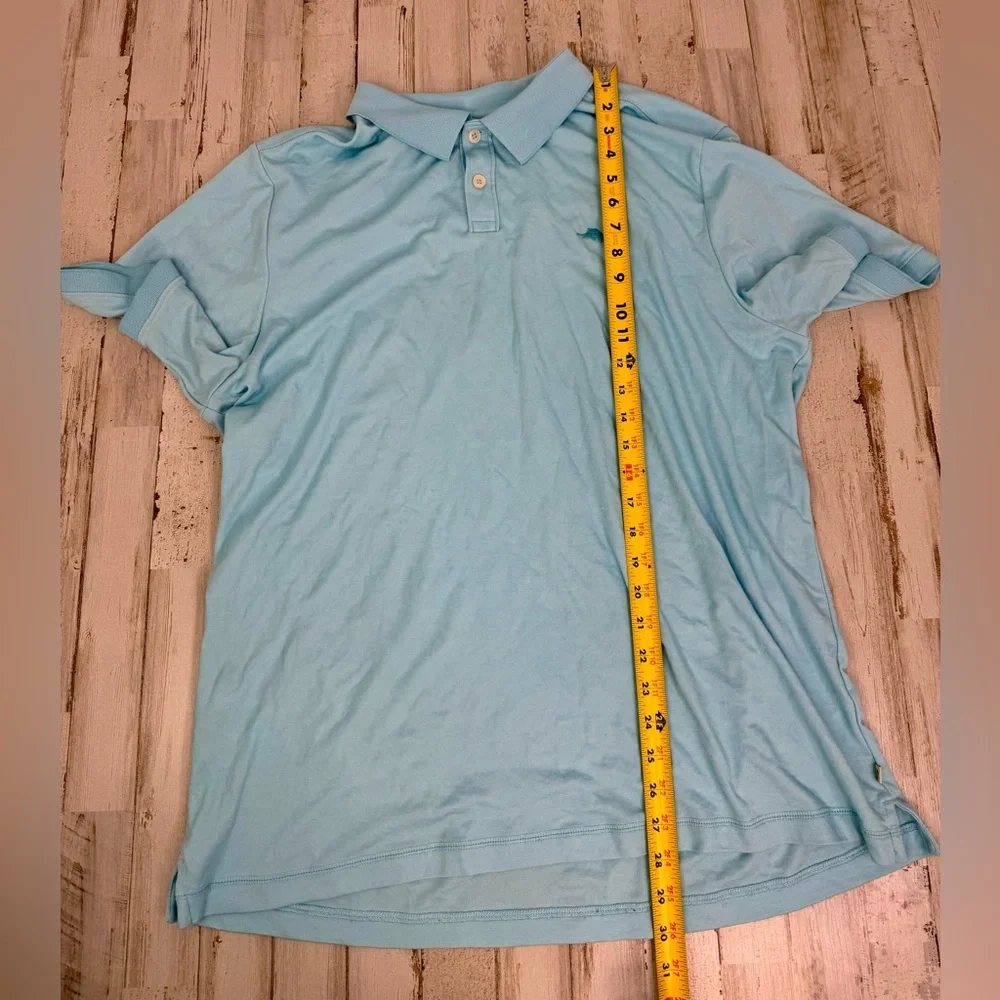Tommy Bahama Polo Shirt Mens XL Blue Performance Golf Logo Stretch - Picture 5 of 10